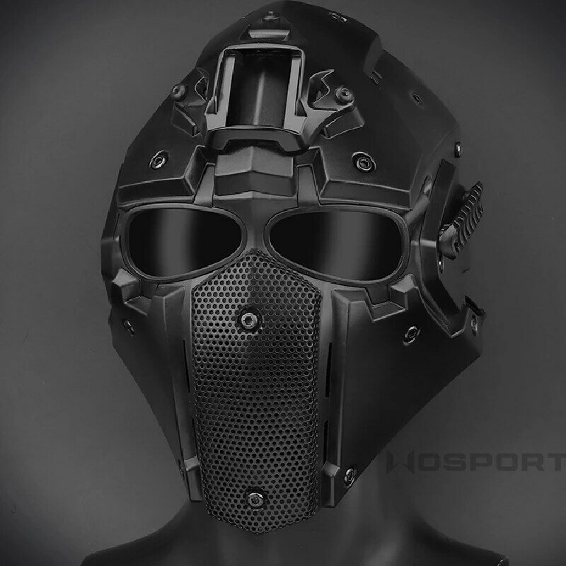 Máscara tática multifuncional para airsoft, óculos de proteção para motocicleta, paintball, cosplay, equipamento de proteção, jogos