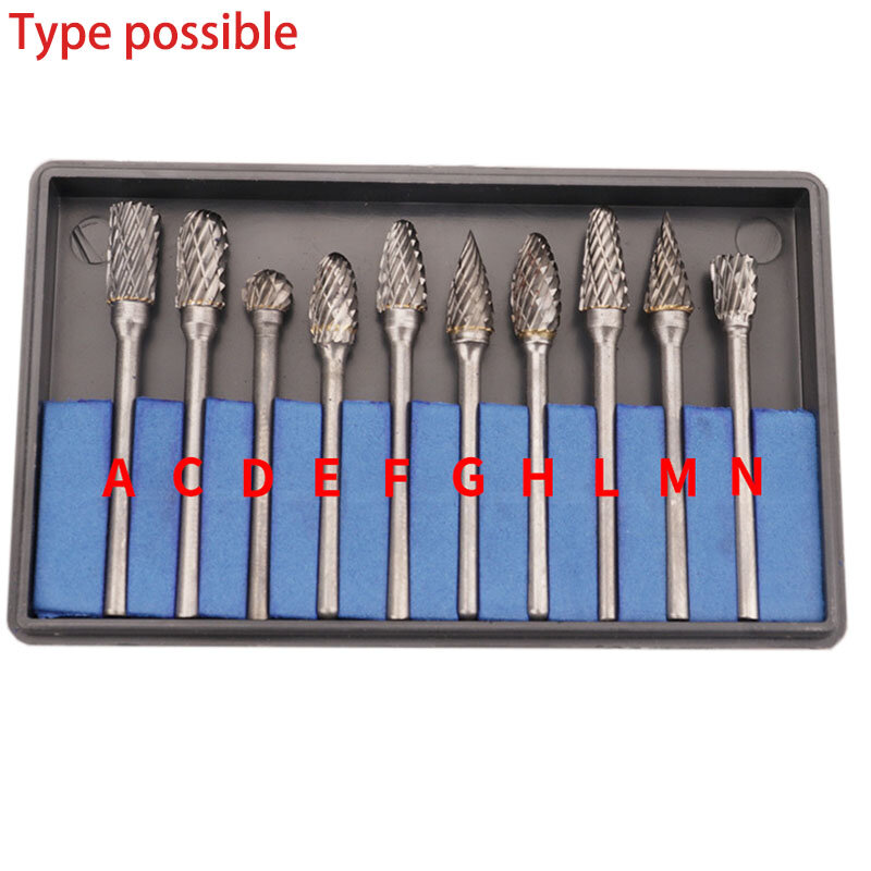 8MM Head Tungsten Carbide Rotary Point Burr Die Grinder 6mm Shank Abrasive Tool Drill Carving Bit 1pc
