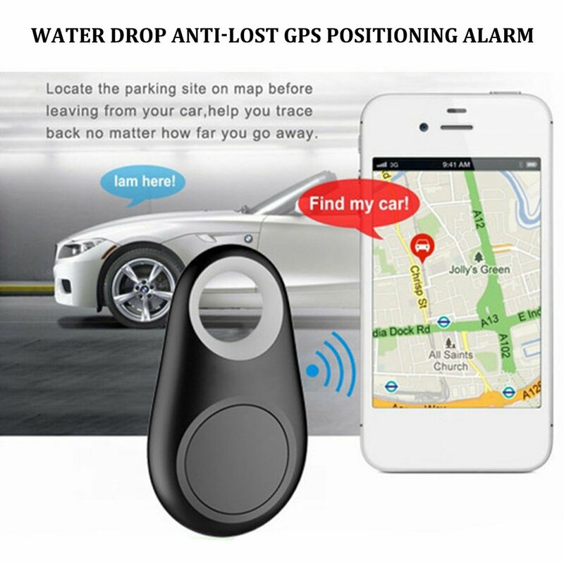 Mini Fashion Smart Dog Pets Bluetooth 4.0 GPS Key Tracker Anti-lost Alarm Tag Wireless Child Bag For Wallet Key Finder Locator
