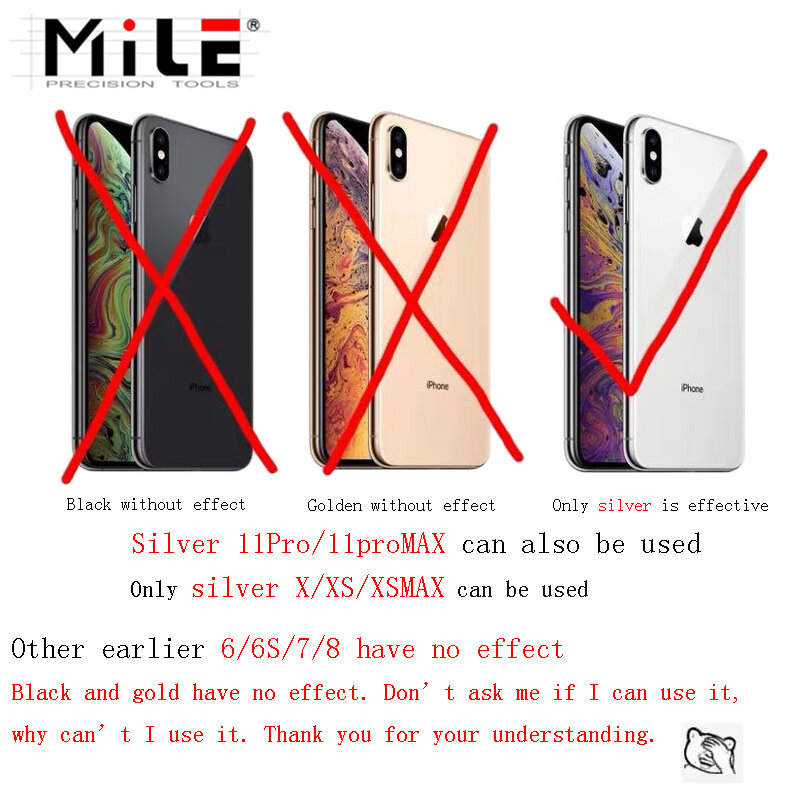 La pasta per lucidare la cornice del telefono cellulare miglia può rimuovere piccoli graffi sulla cornice d'argento di IPhone X Xs Max e riparare la bellezza