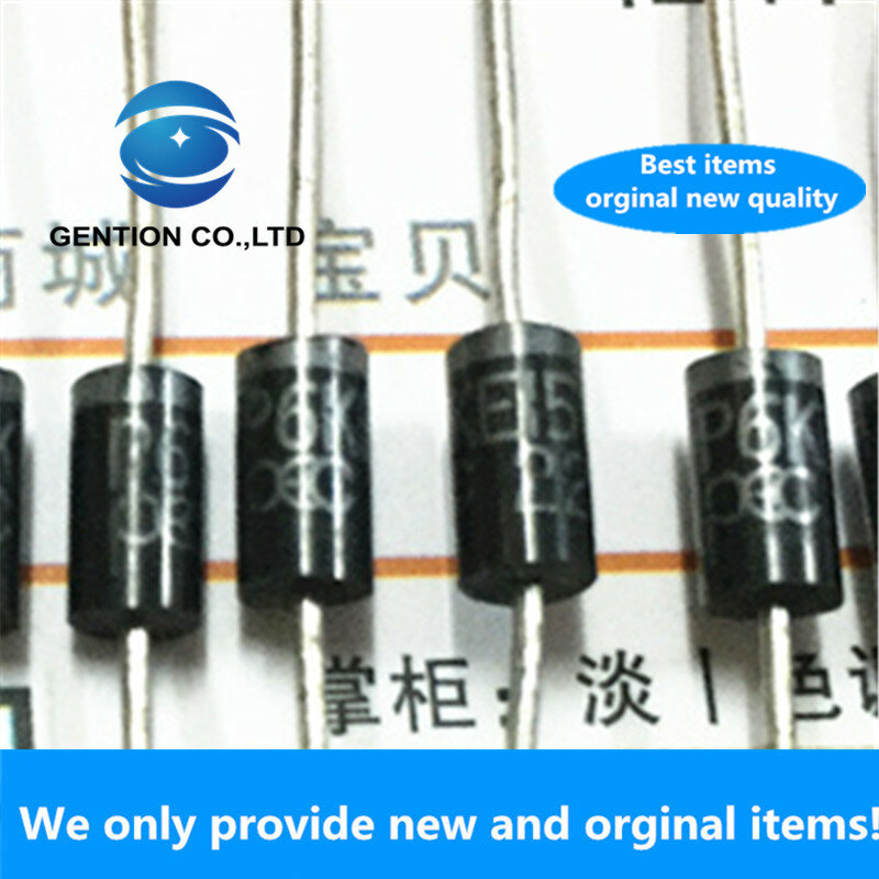 30 peças 100% novo original p6ke150a tvs unidirecional diodo de supressão transitória 150v importado original do-15 tubo auxiliar em linha