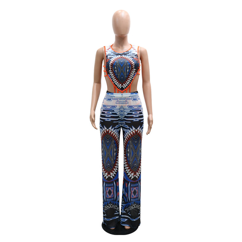 Африканская одежда, Женский комплект из двух предметов, Африканский Новый Дашики, модный полосатый костюм, топ и брюки, супер эластичные Вечерние наряды для женщин