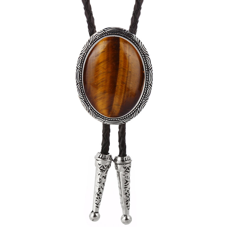 Bolo tie – collier en cuir pour hommes et femmes, style occidental, produit haut de gamme