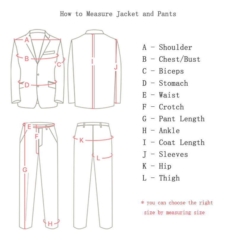 Trajes personalizados para hombre, Blazer para boda, traje de fiesta, traje de cena, traje de novio, ropa de hombre de dos piezas (chaqueta + pantalones)