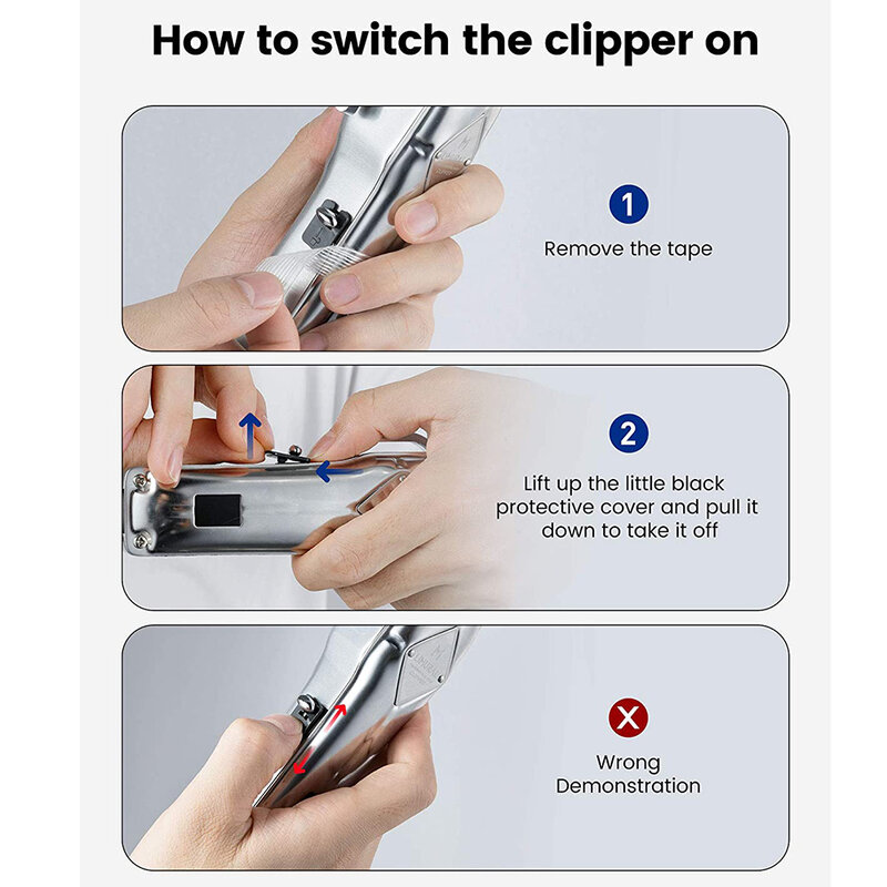 2022 Limural Elektrische Haar Clipper Wireless Haar Schneiden Kit Bart Trimmer Led-anzeige Ersatz Klinge Trimmer Clipper für Männer