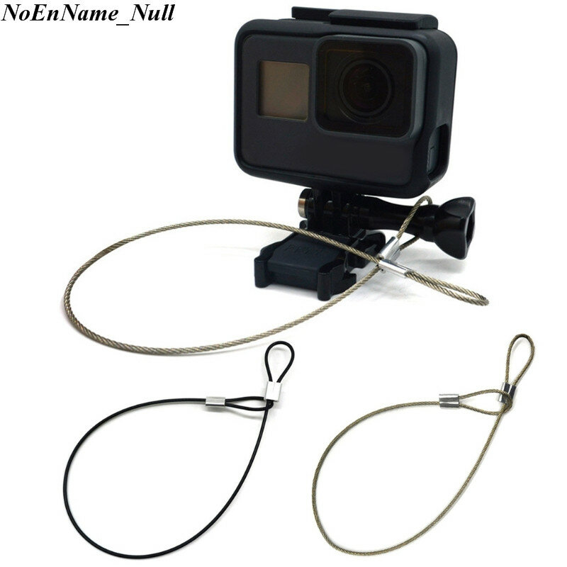Goproカメラ用スチールケーブル安全ストラップ,手首用,30cm,1個