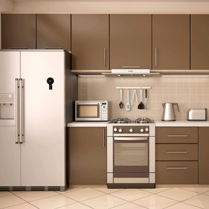 Ganchos magnéticos de parede para geladeira, churrasqueira, churrasqueira, ferramentas de armazenamento doméstico, preto