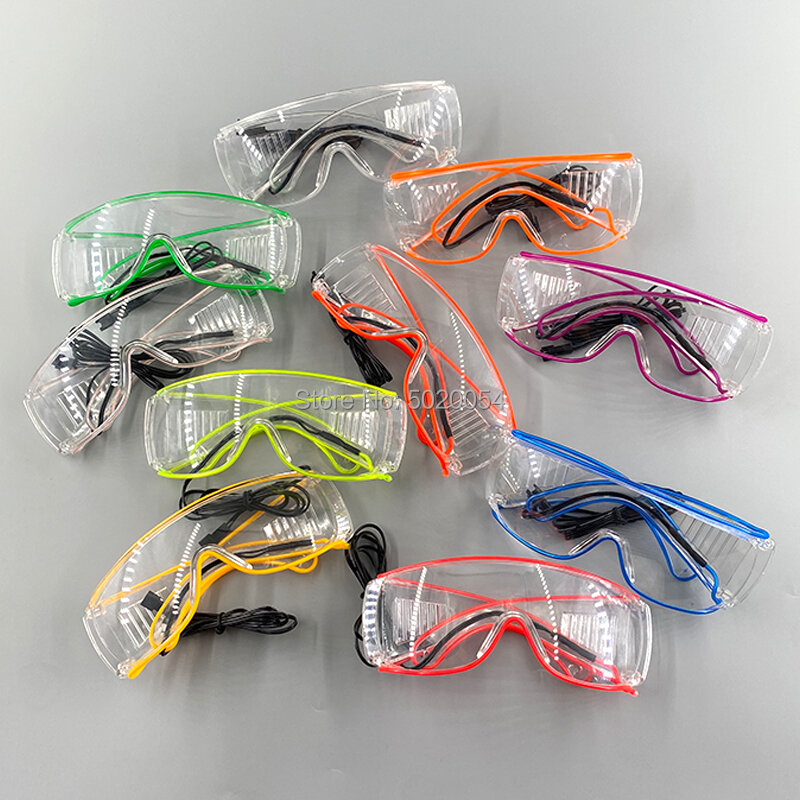 10 цветов, искусственные очки, прозрачная оправа, защитные очки, пылезащитные противотуманные очки, принадлежности для очков для верховой езды