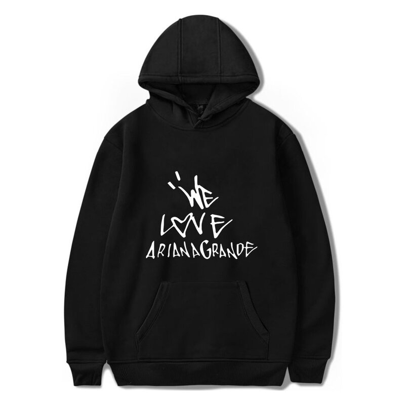 Heißer Verkauf Kawaii Hoodies Ariana Grande Print Hoodie Sweatshirt Langarm Frauen/männer Kleidung Casual Jacke Mantel Plus Größe