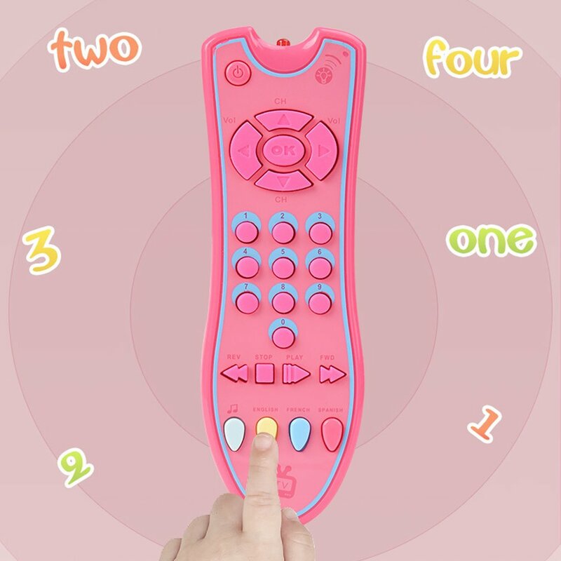 Infant Tv Remote Control Toy Realistic Lights Musical Learning Toddler Toys Developmental Infant Gifts For Baby Toddler Toy