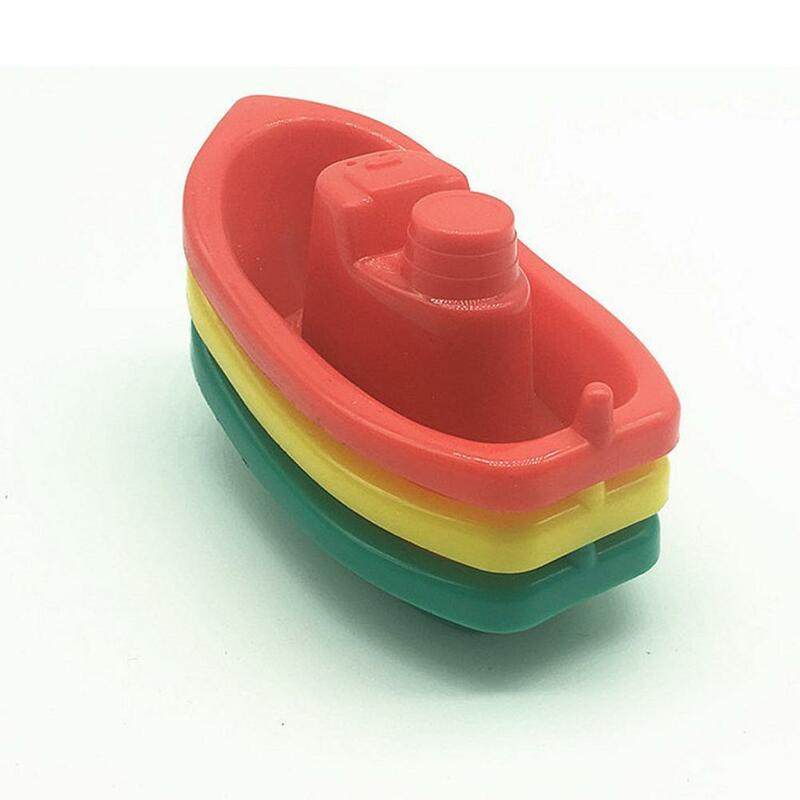 1Pc Plastic Drijvende Boot Speelgoed Babybadkamer Schip Zwemmen Water Speel Boot Speelgoed Kinderen Baden Speelgoed