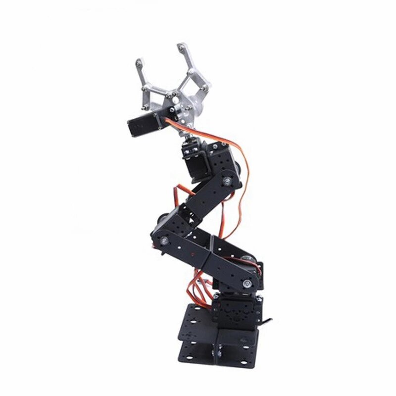 6 Dof Robot Arm Manipulator Met Arduino Controle 180 Graden Servo Metalen Grijper Voor Diy Robotic Auto Programma Speelgoed Delen