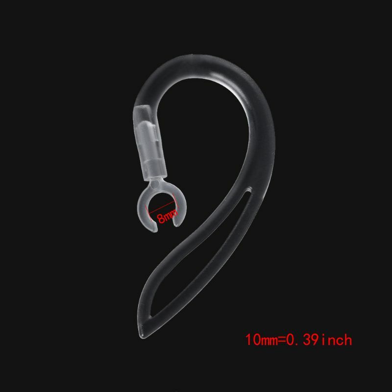 Bluetooth Oortelefoon Transparante Zachte Siliconen Oorhaak Loop Clip Headset 5 6 7 8 10Mm