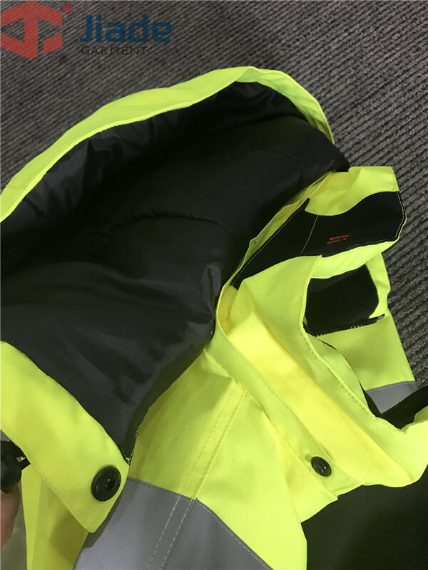 Мужская Светоотражающая куртка с высокой видимостью, EN471/ANSI