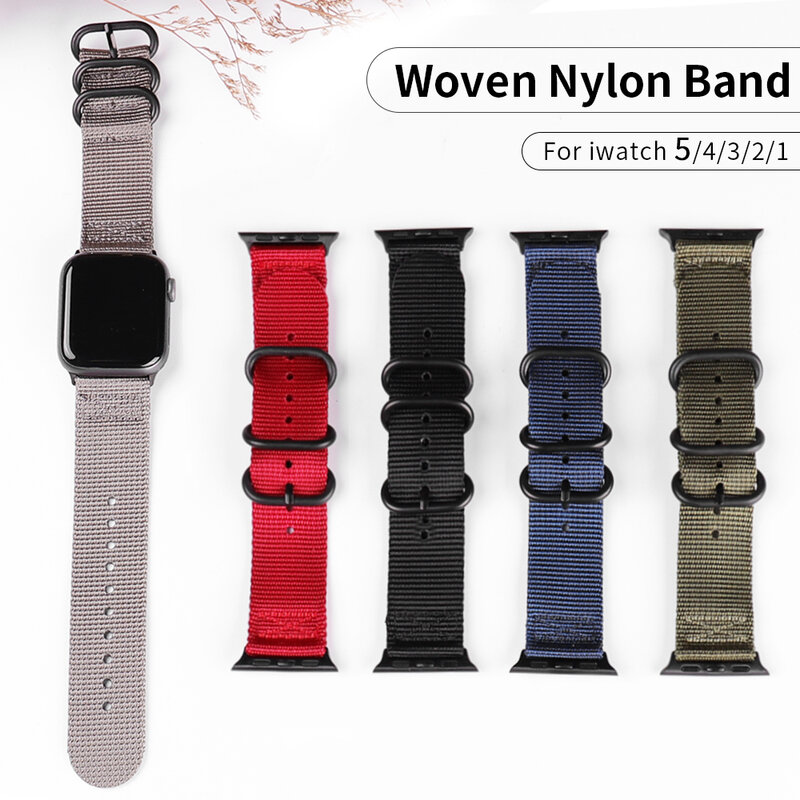 Nylon Strap für Apple uhr 5 Band 44mm 40mm correa pulseira Armband 42mm 38mm für iwatch armband Zubehör Serie 4 3 2 1