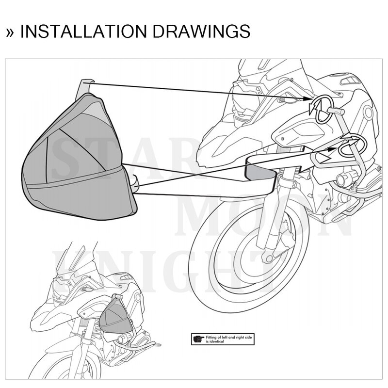 Barras de choque para marco de motocicleta, bolsa impermeable de colocación de herramientas de reparación para BMW R1200GS Adventure LC R 1200 GS 2014 - 2020 2019