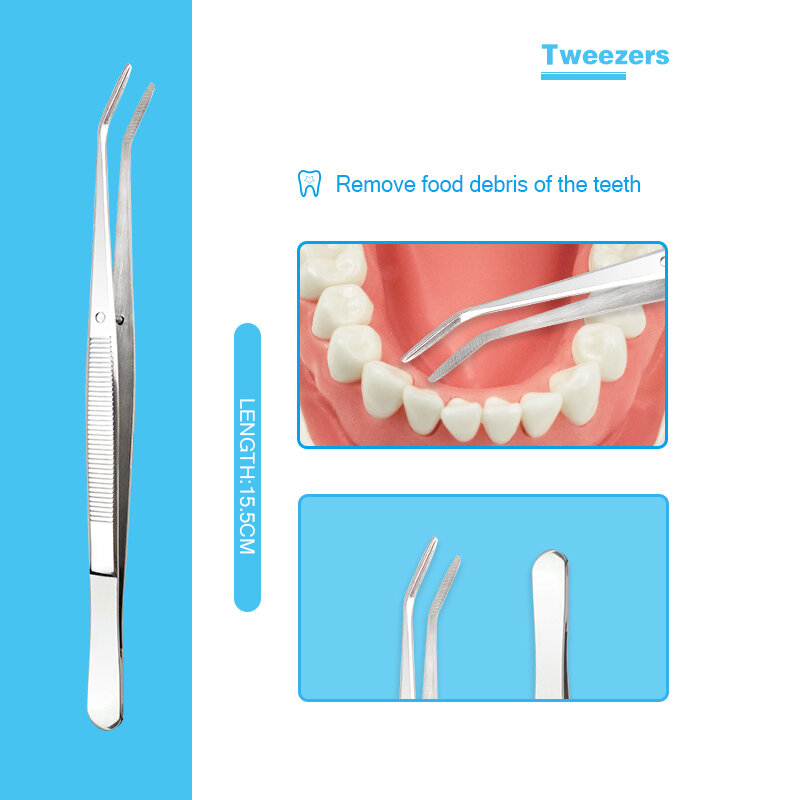 مرآة الأسنان أداة الفولاذ المقاوم للصدأ الفم مرآة الملقط التحقيق ملعقة طب الأسنان طبيب الأسنان تنظيف أداة طبيب الأسنان هدية