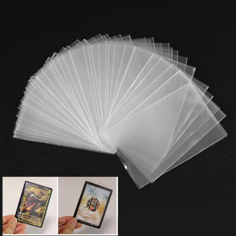 100pcs Card Sleeves Magic Board Game Tarots Three Kingdoms Poker Cards Protector F3MA