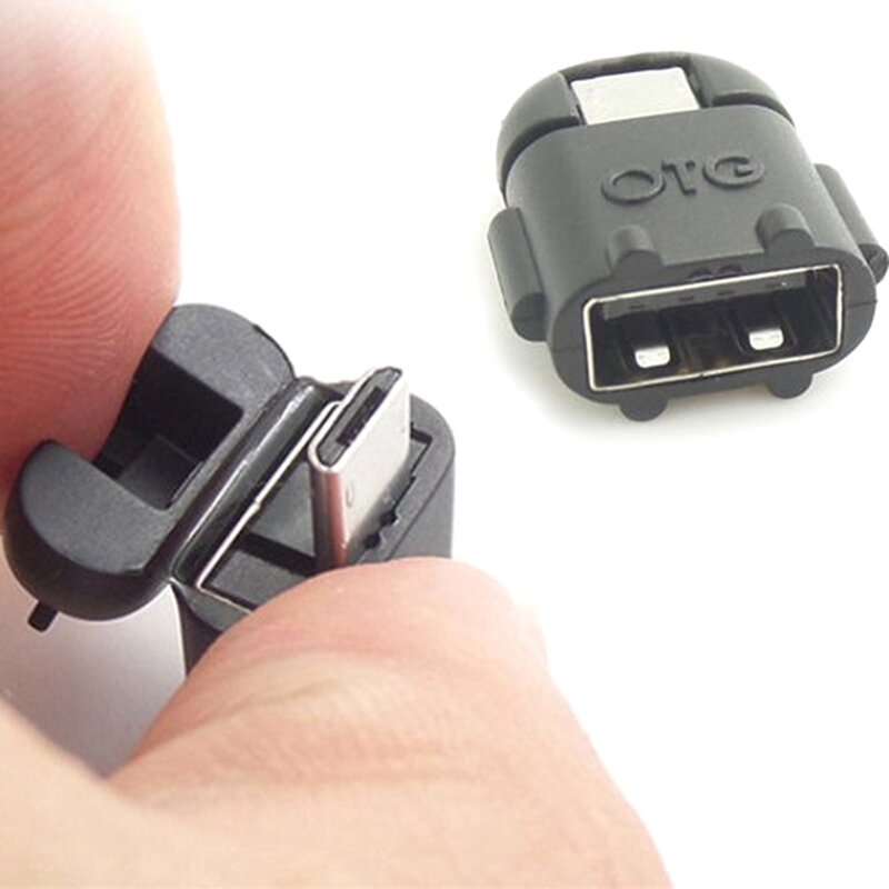 Mini Robot forma Android Micro USB a USB 2,0 convertidor de adaptador de Cable USB OTG para Tablet PC para Samsung S3 S4 S5 ForXiaomi