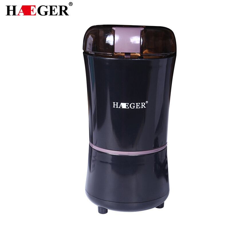 HAEGER 미니 전기 커피 그라인더 메이커 콩 밀 허브 너트 스테인레스 스틸 220V
