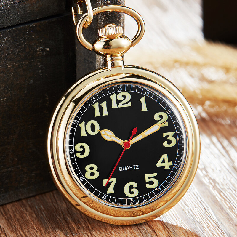 Reloj de bolsillo de cobre Vintage Retro para hombre, collar, cadena, colgante, Steampunk antiguo, relojes de bolsillo de cuarzo, nuevo