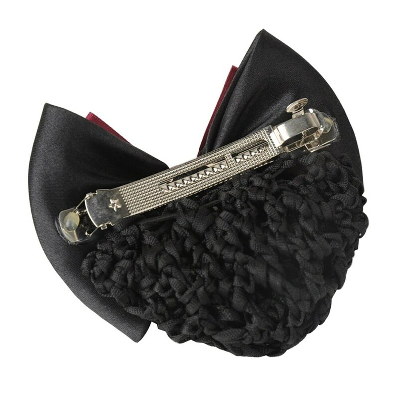 Женская атласная заколка с бантом, кружевная заколка-снуд с цветочным рисунком для Дамская заколка для волос, 1 шт.