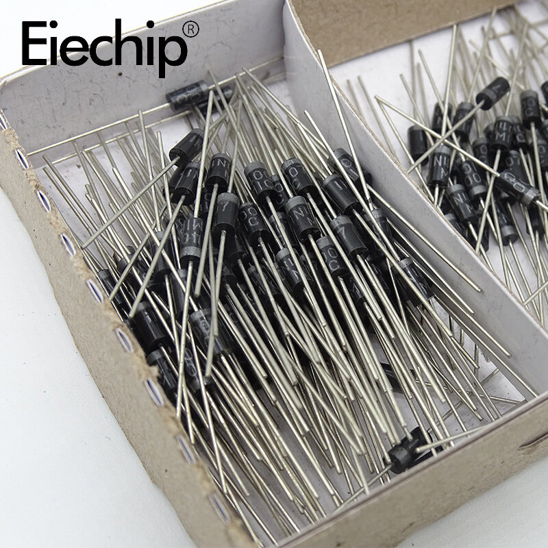 100pcs 1N4007 rectifier diode IN4007 1A 1200V DIP DO-41 Schottky diode