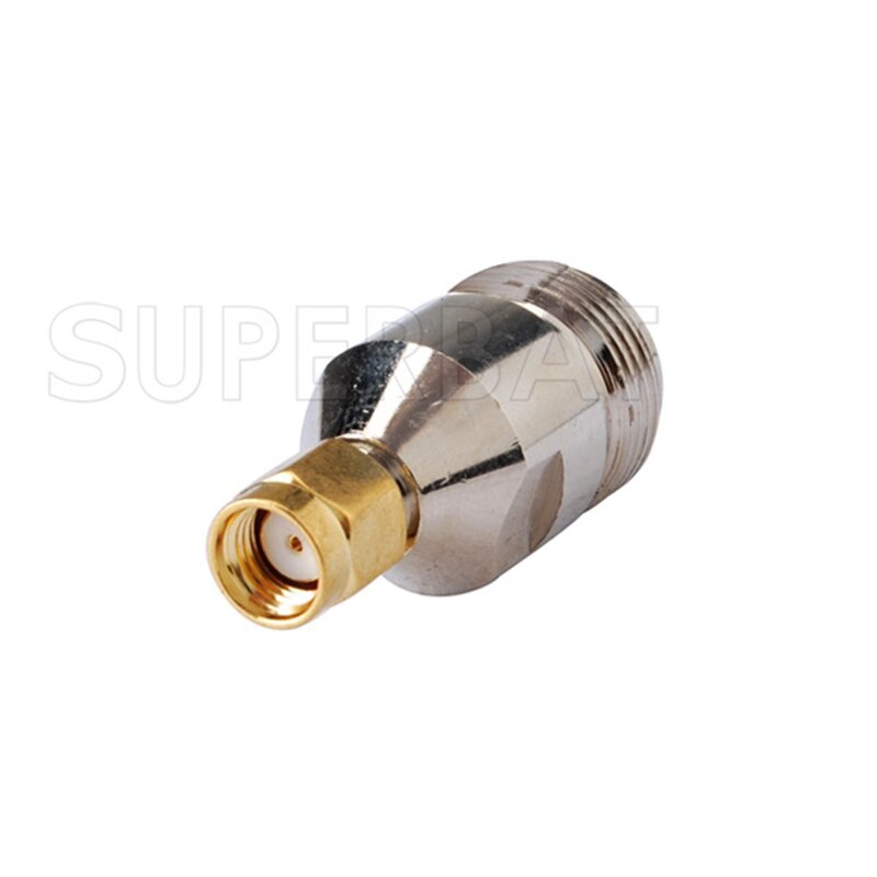 Superbat 5pcs SMA-N Adapter RP-SMA Male(female pin) to N Female Straight Connector