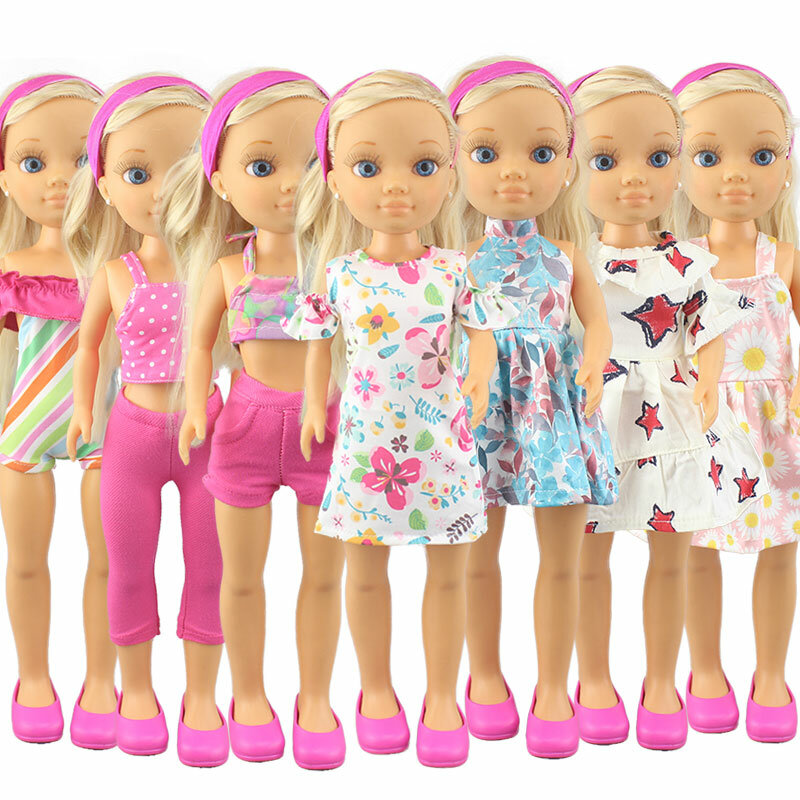 Linda roupa de vestido para meninas, se adapta a 42cm FAMOSA Nancy, boneca e sapatos não incluídos, acessórios, novo, 2023