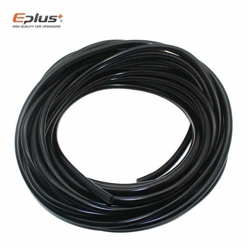 EPLUS Universal Hyperthermia Flame Retardant Silicone Silicone Hose Vacuum Tube Steam Pipe Water Pipes Black 3mm 4mm 6mm 8mm