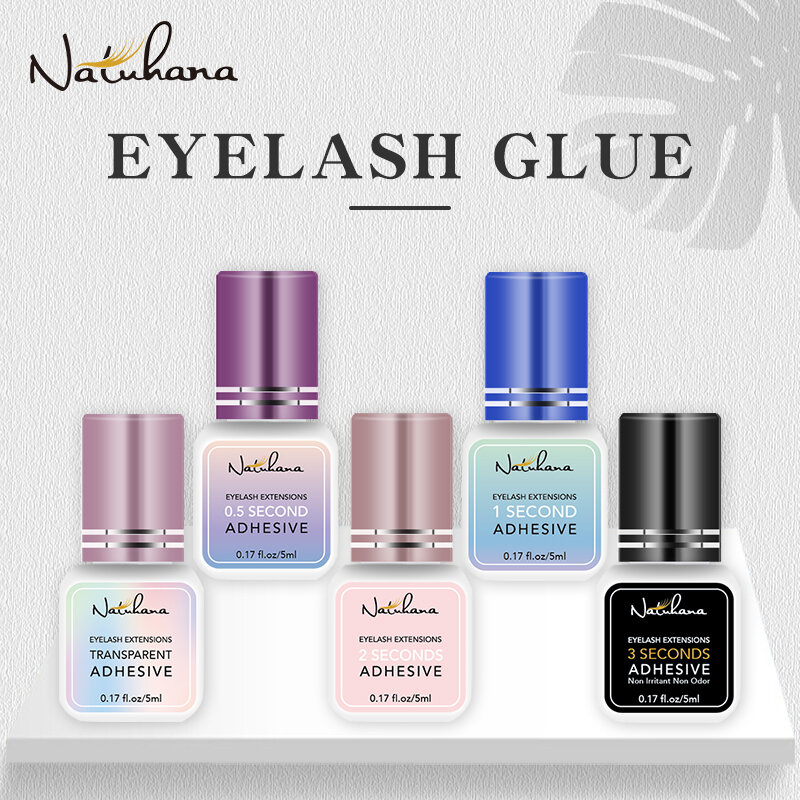 NATUHANA 3pc/lots Fast Drying Eyelash Glue for False Eyelashes cola de cilios Lashes Glue Adhesive colle faux cil MakeupTools