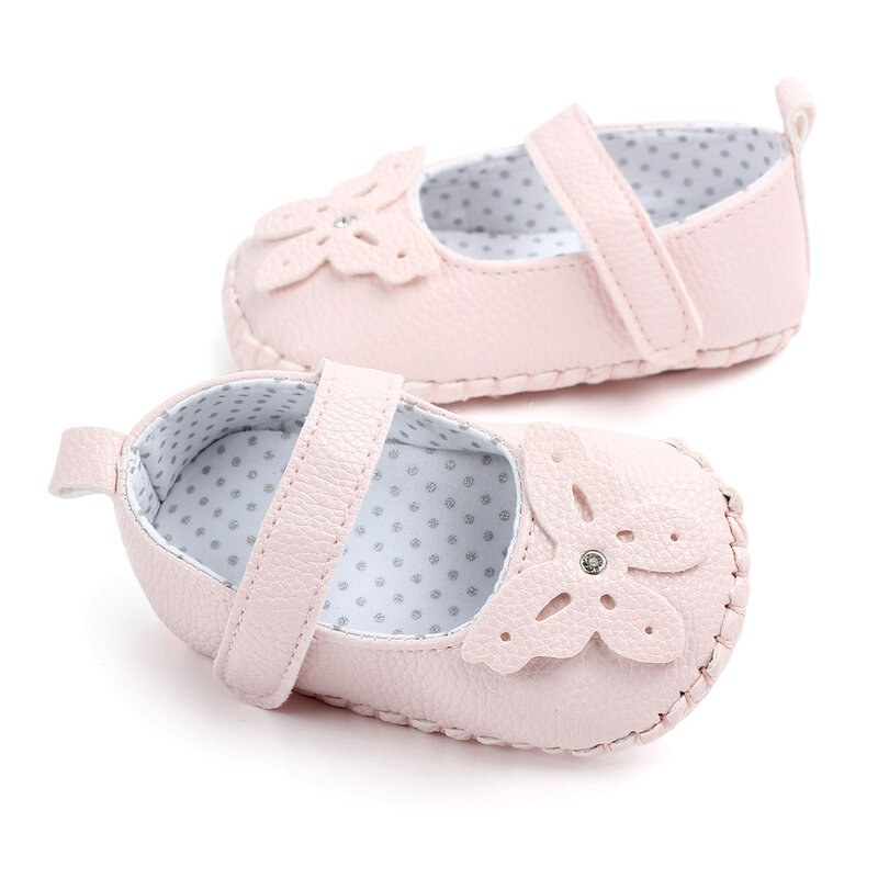 Zapatos de princesa para bebé, calzado de suela suave para niña, zapatos informales para primeros pasos, 2020