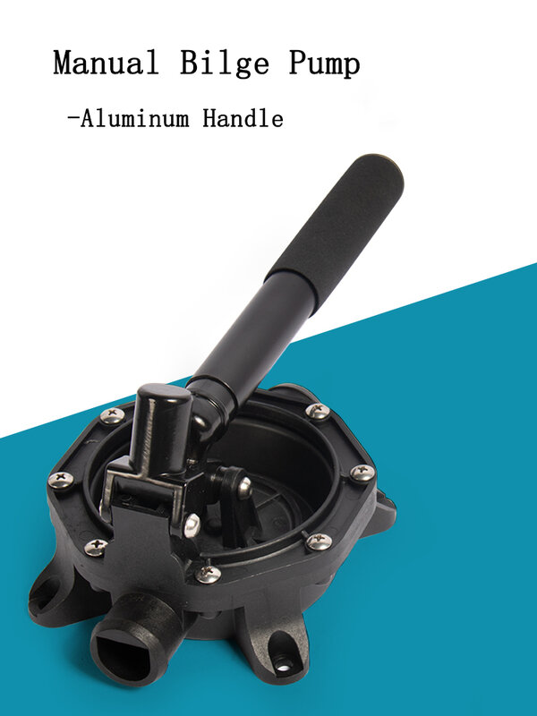 Pompa di sentina manuale multiuso con impugnatura in alluminio pompa manuale a membrana per pompa manuale per scialuppa di salvataggio per acque reflue