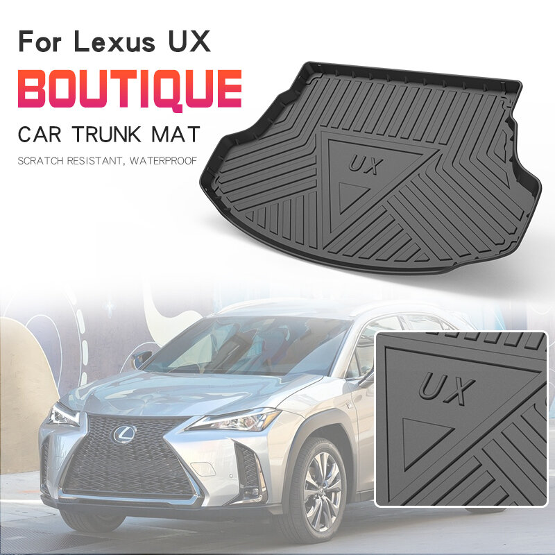 Trunk Mat Wear Resistant Car Cargo Tray Styling TPE Front Back Non Slip Accessories Protection Portable For Lexus UX 2019-2022