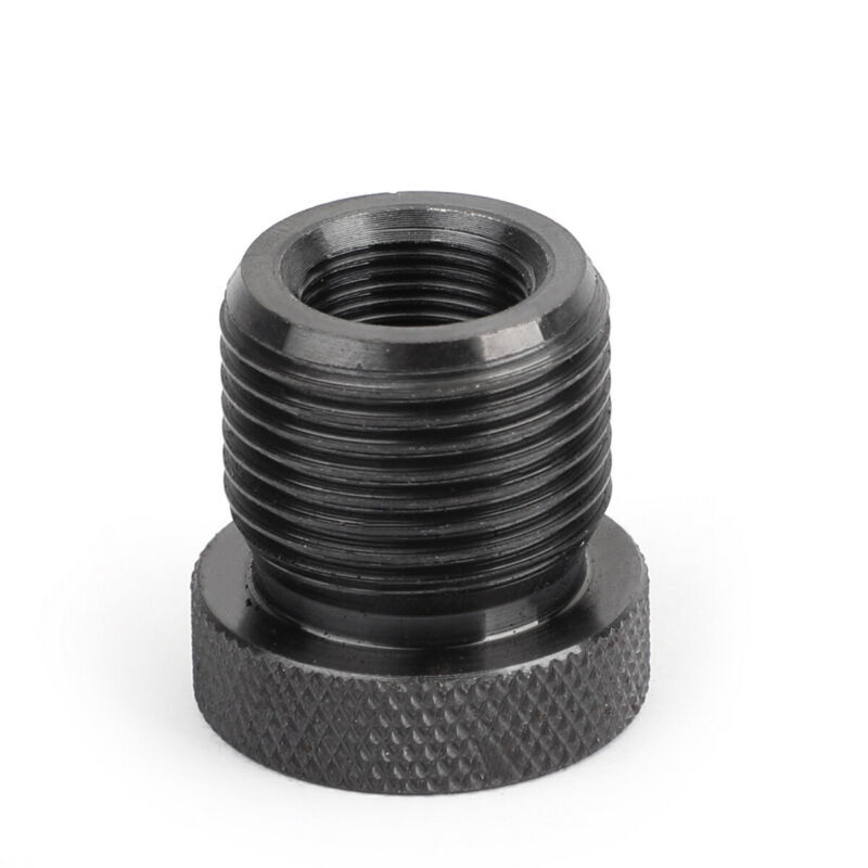 1/2-28 to 13/16-16 Automotive Thread Adapter - Black 1/2x28 to 13/16x16