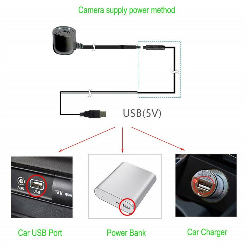 USB wifi Sisi Depan Kamera Untuk Mobil tepat pemantauan oleh kontrol Telepon