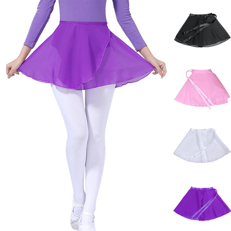 Шифоновое балетное трико, юбка-пачка, шарф, юбка, танцевальная юбка для женщин и девочек