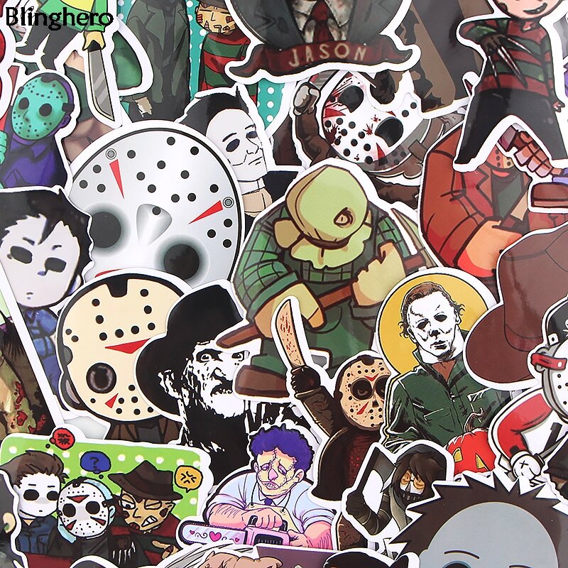 Blinghero Four Killers Stickers 33Pcs/set Horror Movie Stickers Phone Stickers Album Decals Stickers Collection Gifts BH0385