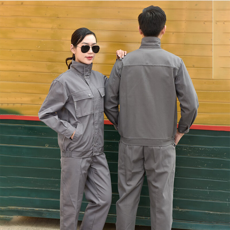 Wiosenne kombinezony spawalnicze odzież robocza mężczyźni kobiety grube mundury pracownicze trwała mechaniczna naprawa samochodów elektryczność pracownik kombinezon