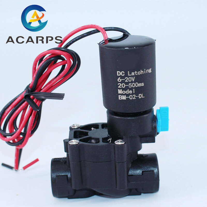 3/8" 1/2" Irrigation Water Latching Solenoid Valve For Landscape Agriculture 220VAC 12VDC 24VAC 24VDC Normally Closed