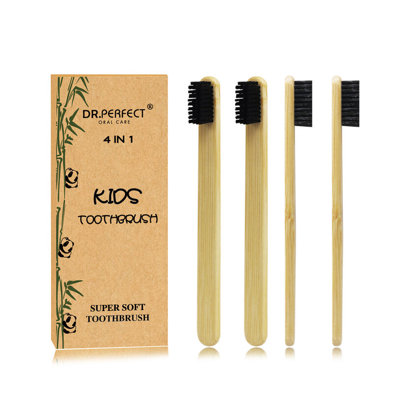 Spazzolino da denti per bambini in bambù spazzolino da denti per bambini in setola morbida manico ecologico per bambini
