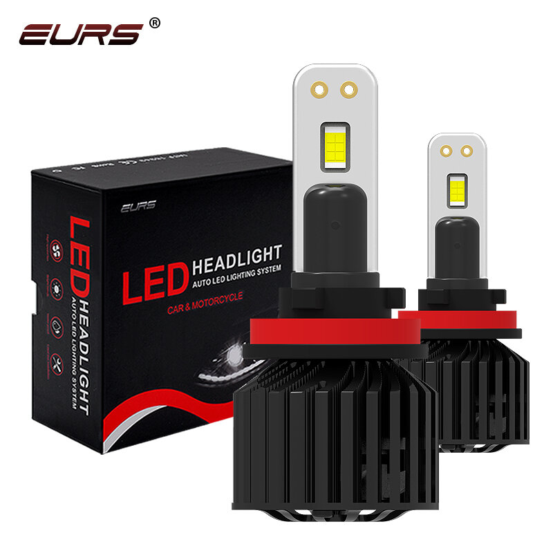 EURS 90W Hi/Lo Beam H4 H7 LED Car Headlight Bulb H11 H1 HB4 Auto LED headlight 9012 Led Canbans C321 Fog Light 18000LM 12V 24V
