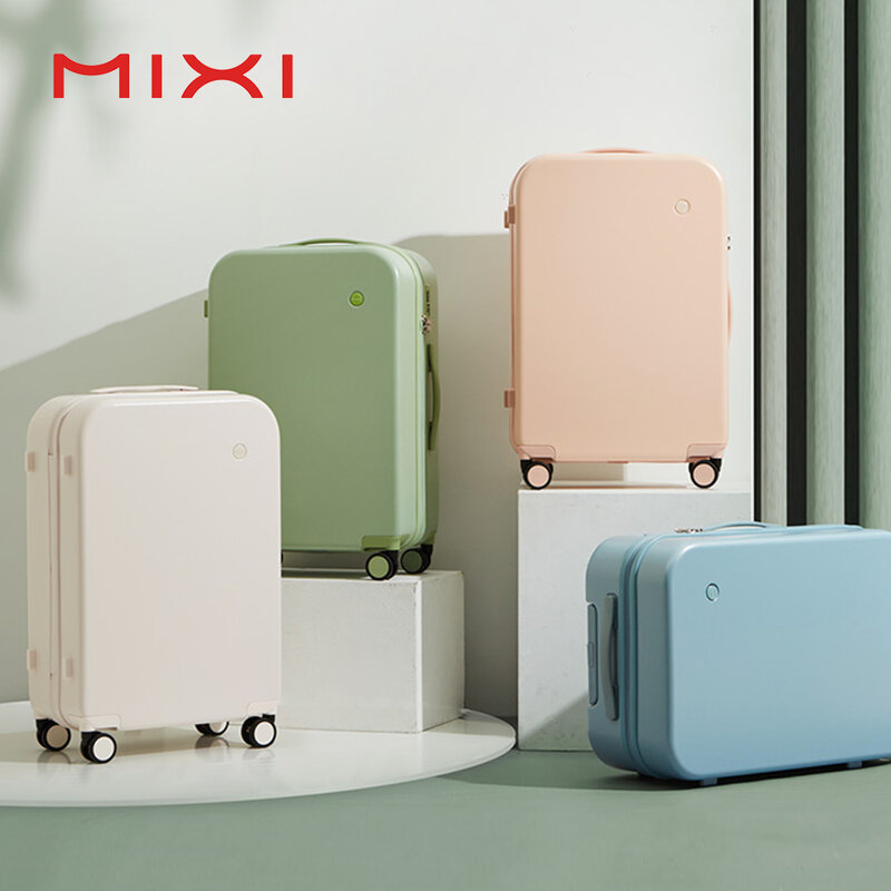 Дорожный чемодан Mixi Puristic Design, чемодан на колесиках, жесткий женский чемодан, Мужская тележка, троллейка, большой размер 22 24 26 28 дюймов