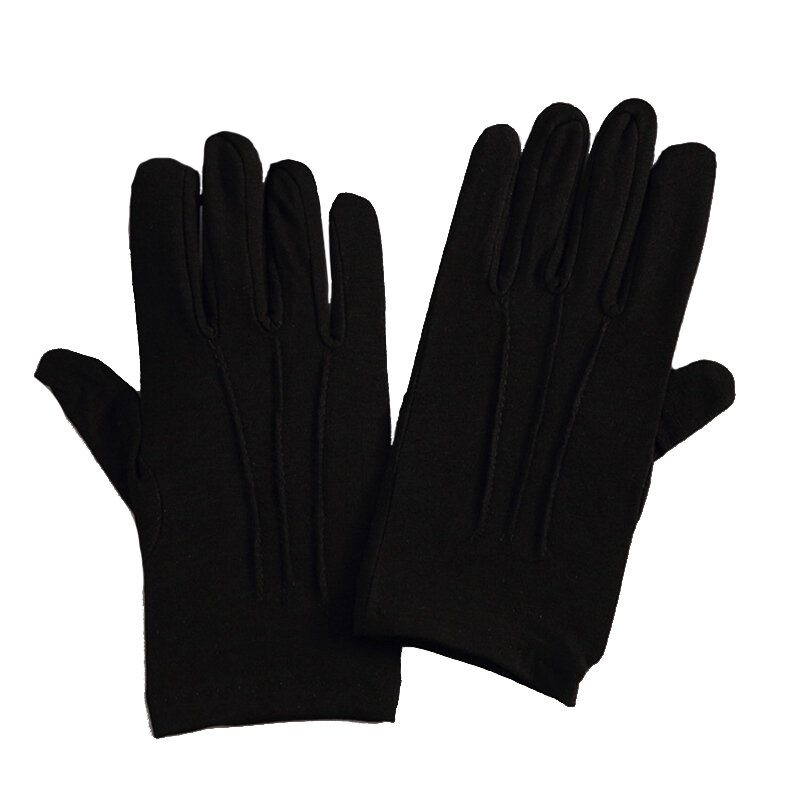 Black White Color Manner Short Gloves For Men Women High Quality Cotton Bike Wasit  Mittens Drive Car Bicycling Accessory GL0406