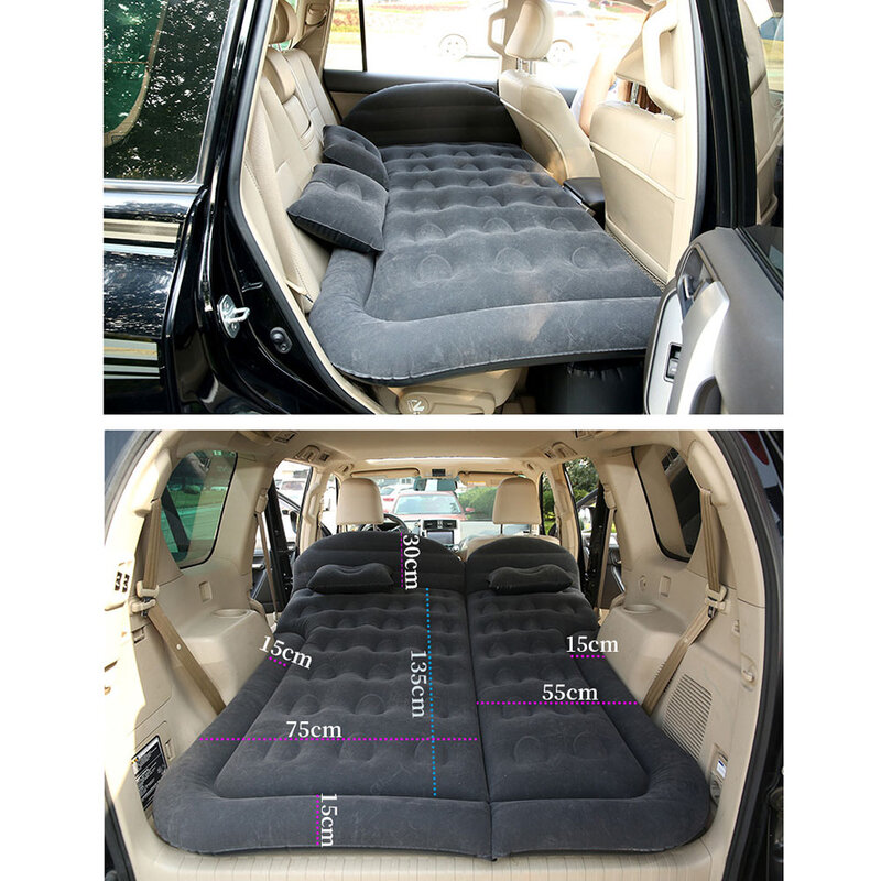 Samochód łóżko nadmuchiwane materac dmuchany uniwersalny SUV samochód podróży karimata odkryty Camping Mat dziecko tylny wydech Pad tylne siedzenie samochodu