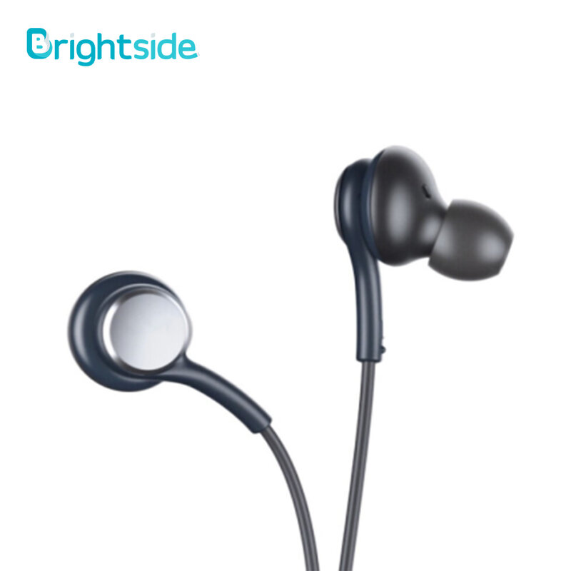 Brightside Original 3,5mm Wired Stereo Kopfhörer Tiefe Bass Musik Sport Kopfhörer Hände-freies Anruf mit Mikrofon