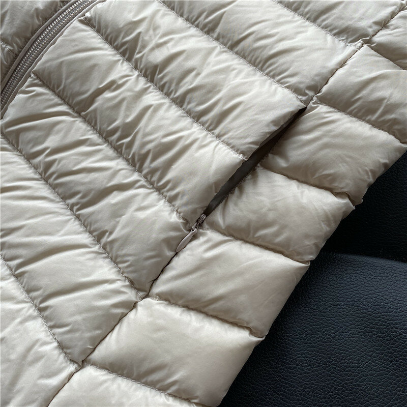 Piumino donna Ultralight 2023 nuovo cappotto invernale per donna gilet lungo in piumino d'anatra gilet caldo senza maniche Fashon portatile