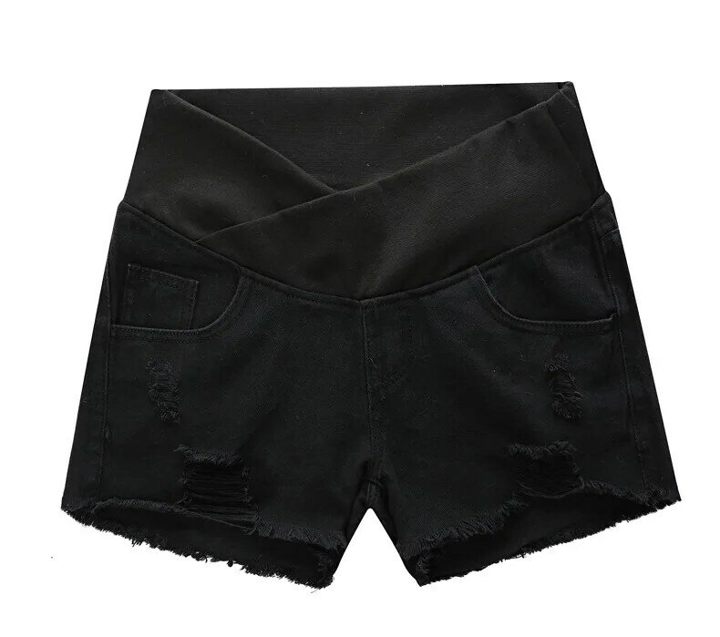 Pantalones cortos de mezclilla para mujeres embarazadas, ropa de verano de cintura baja, holgados, Primavera, 2020