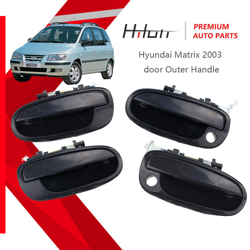 Maçaneta de porta exterior exterior exterior para Hyundai Matrix Lavita, 01-10, 82660-17000, 82650-17000, 83660-17000, 83650-17000