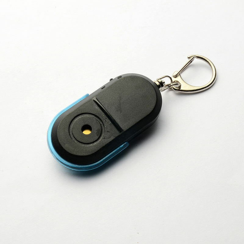 Détecteur de clé d'alarme anti-perte, lumière LED sonore de sifflet, localisateur de clé, dispositif de porte-clés, mini capteur anti-perte